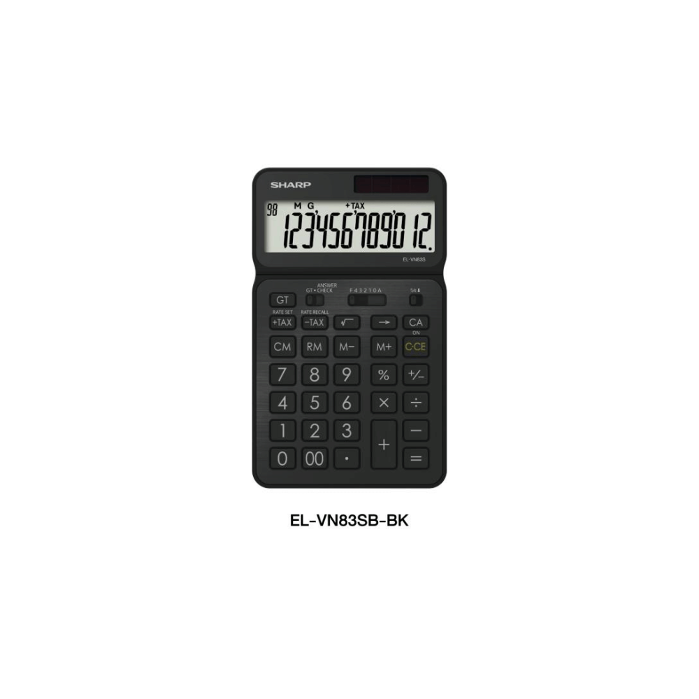 เครื่องคิดเลข SHARP รุ่น EL-VN83SB-BK สีดำ_0